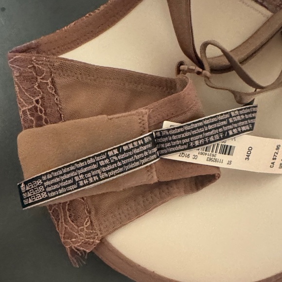 Victoria's Secret Lace Push-up Bra in Dusty Pink - Picture 4 of 5